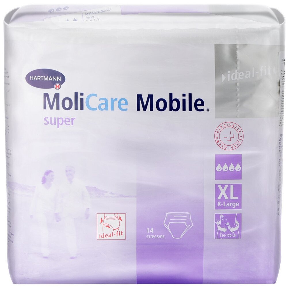 MoliCare Mobile super - подгузники-трусы при недержании 14шт XL