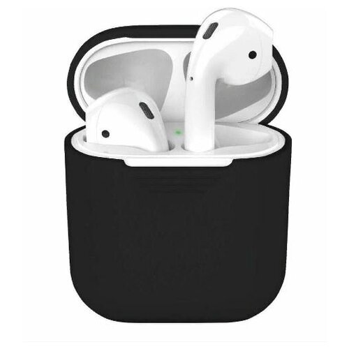 фото Чехол для наушников airpods xomobile с шнурком для наушников силикон черный