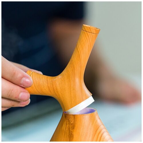 Увлажнитель воздуха аромадиффузор YCTA-008 400 мл с соплом-разветвлением светлое дерево 221000₽