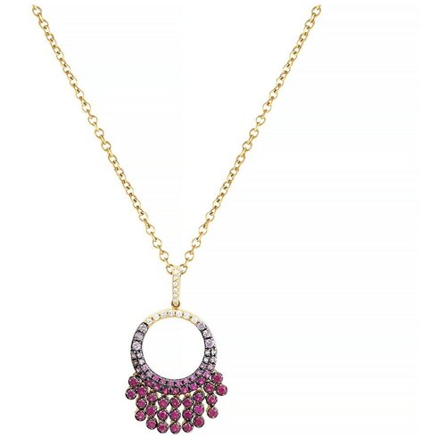 фото Золотая подвеска с бриллиантами, сапфиром, рубином pcpk035d44_ps_ru_yg джей ви