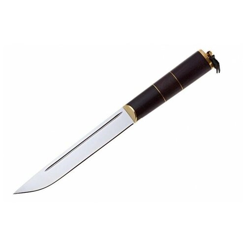 Нож Абхазский большой AUS-8 граб латунь нож абхазский средний aus 8 граб латунь