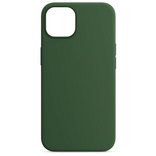 фото Чехол силиконовый mitrifon для iphone 13 pro max (6.7") темно- зеленый