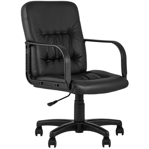 фото Кресло офисное марк экокожа черный stool group