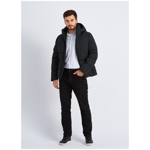 фото Пуховик мужской 30, каляев, размер 48, зеленый темный