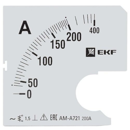 Шкала сменная для A721 200/5А-1.5 PROxima EKF s-a721-200, 1шт