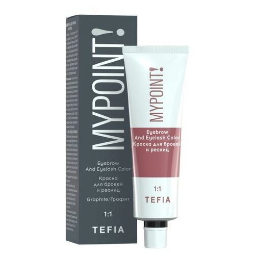 Tefia MyPoint Eyebrow And Eyelash Color 25мл, графит, 25 мл, 60 г