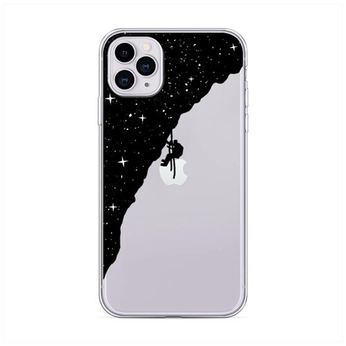 фото Силиконовый чехол "скалолаз в космосе" на apple iphone 11 pro / айфон 11 про case place