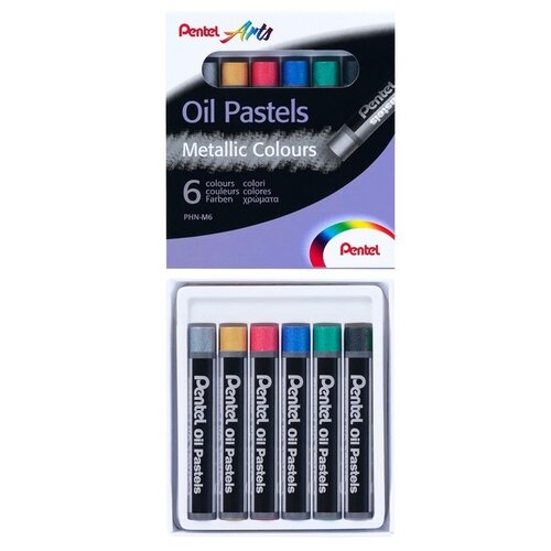 Pentel Пастель масляная Arts 6 цветов (PHN-M6) разноцветный