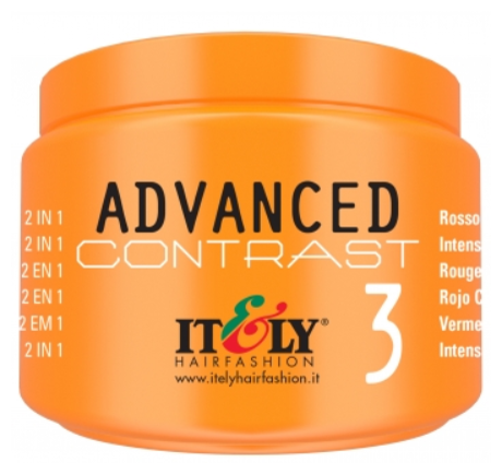 Itely Hairfashion Advanced Contrast №3 Интенсивный медно-красный осветляющая-тонирующая пудра 2в1