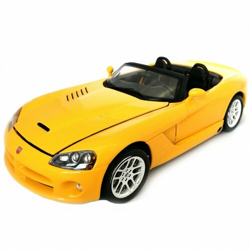 Dodge Viper SRT-10 1:18 коллекционная металлическая модель автомобиля Bburago 18-12043 yel dodge viper srt 10 acr bburago 1 24 коллекционная металлическая масштабная машинка 18 21039