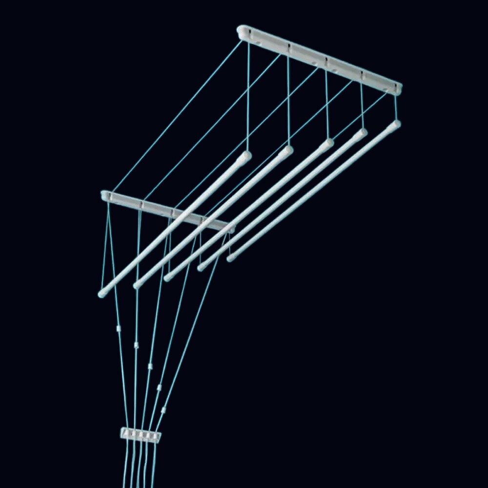 Сушилка потолочная для белья 5 линий 1,6м белый