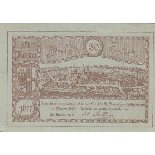 Австрия, Санкт-Флориан 30 геллеров 1914-1920 гг. (№2) (2)