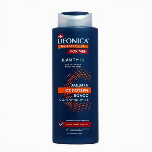 Deonica Шампунь для волос DЕONICA For Men защита от потери волос, 380 мл