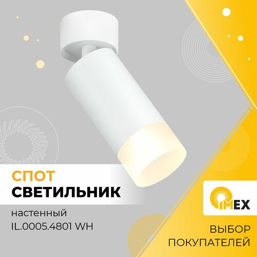 Спот настенно - потолочный IMEXIL.0005.4801 WH, белый