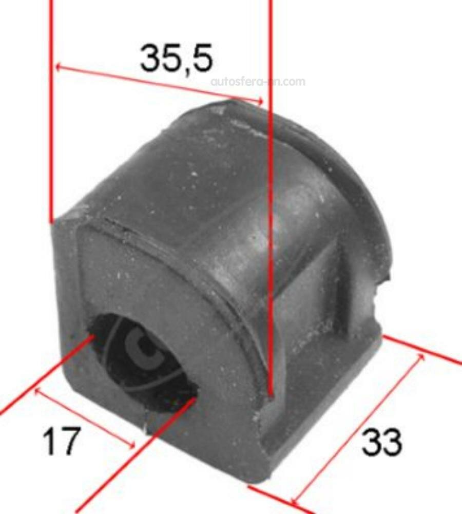 CORTECO 80000137 Втулка стабилизатора Seat Cordoba, Ibiza II 93-99, Inca 95-03, VW Caddy II 95-04, Corrado 88-95, Golf II 83-91, III 91-99