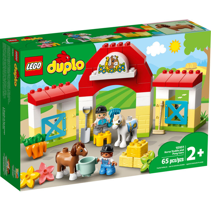 Конструктор LEGO DUPLO Town 10951 Конюшня для лошади и пони, 65 дет.