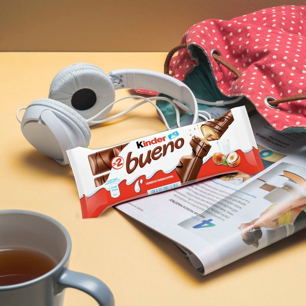 Вафли Kinder Bueno, в молочном шоколаде, 30 шт по 43 г - фотография № 10