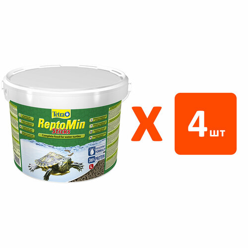 TETRA REPTOMIN STICKS корм палочки для водных черепах (10 л х 4 шт) корм для молодых водных черепах tetra reptomin baby 100 мл