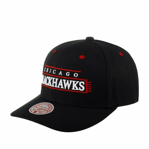 Бейсболка Mitchell & Ness, размер OneSize, черный кремовая красная вязаная шапка с логотипом chicago blackhawks для мальчиков и девочек big boys and girls outerstuff слоновая кость кремовый