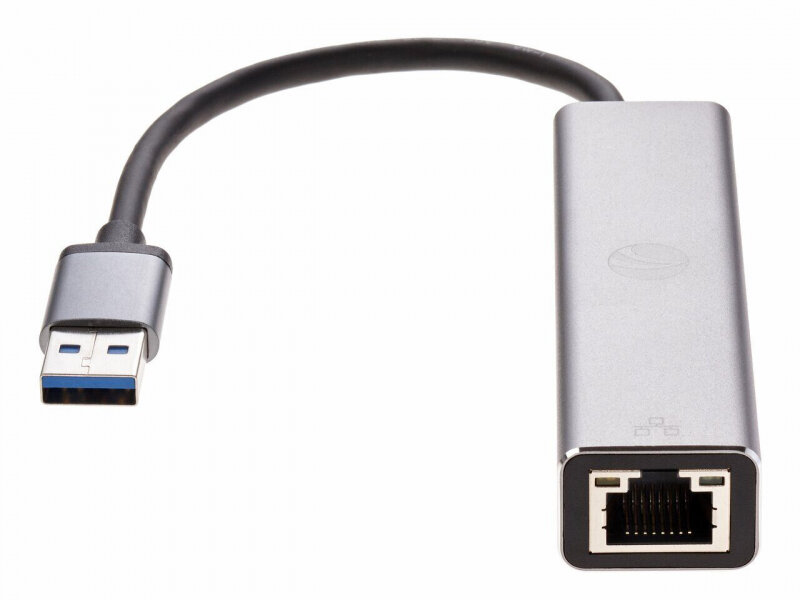 Vcom Переходник DH312A Переходник USB 3.0 -->RJ-45 1000Mbps+3 USB3.0 Aluminum Shell 0.2м 4895182246843