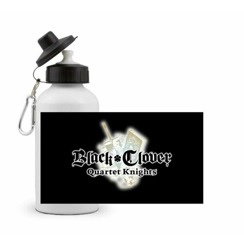 фото Спортивная бутылка черный клевер, black clover №23 goodbrelok