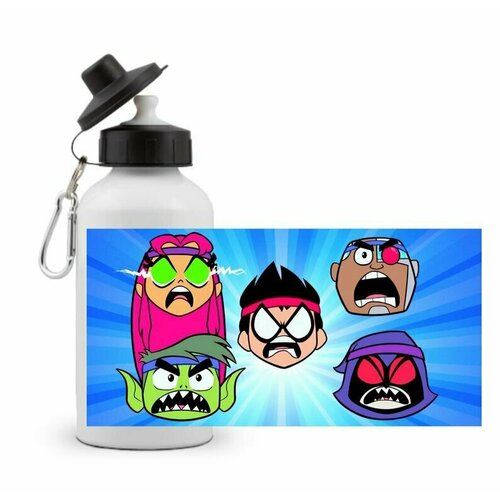 фото Спортивная бутылка юные титаны вперёд, teen titans go №13 goodbrelok