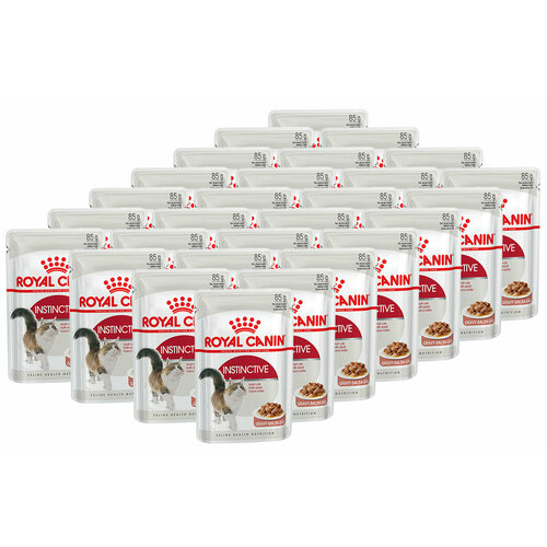 ROYAL CANIN INSTINCTIVE для взрослых кошек в соусе пауч 85 гр х 28 шт