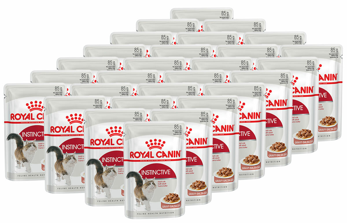 Влажный корм в соусе для кошек Royal Canin Instinctive (Инстинктив) в возрасте от 1 до 7 лет, 28х85г - фотография № 2