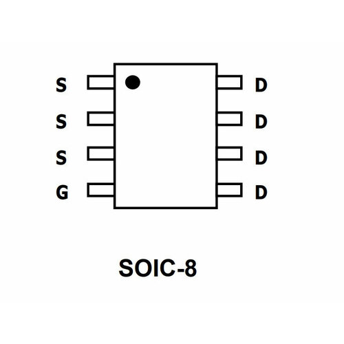 Микросхема AO4458 N-Channel MOSFET 30V 20A SOIC8 new original 10pcs lot stp20nk50z p20nk50z or stf20nk50z f20nk50z or stb20nk50z b20nk50z to 220 20a 500v n channel mosfet