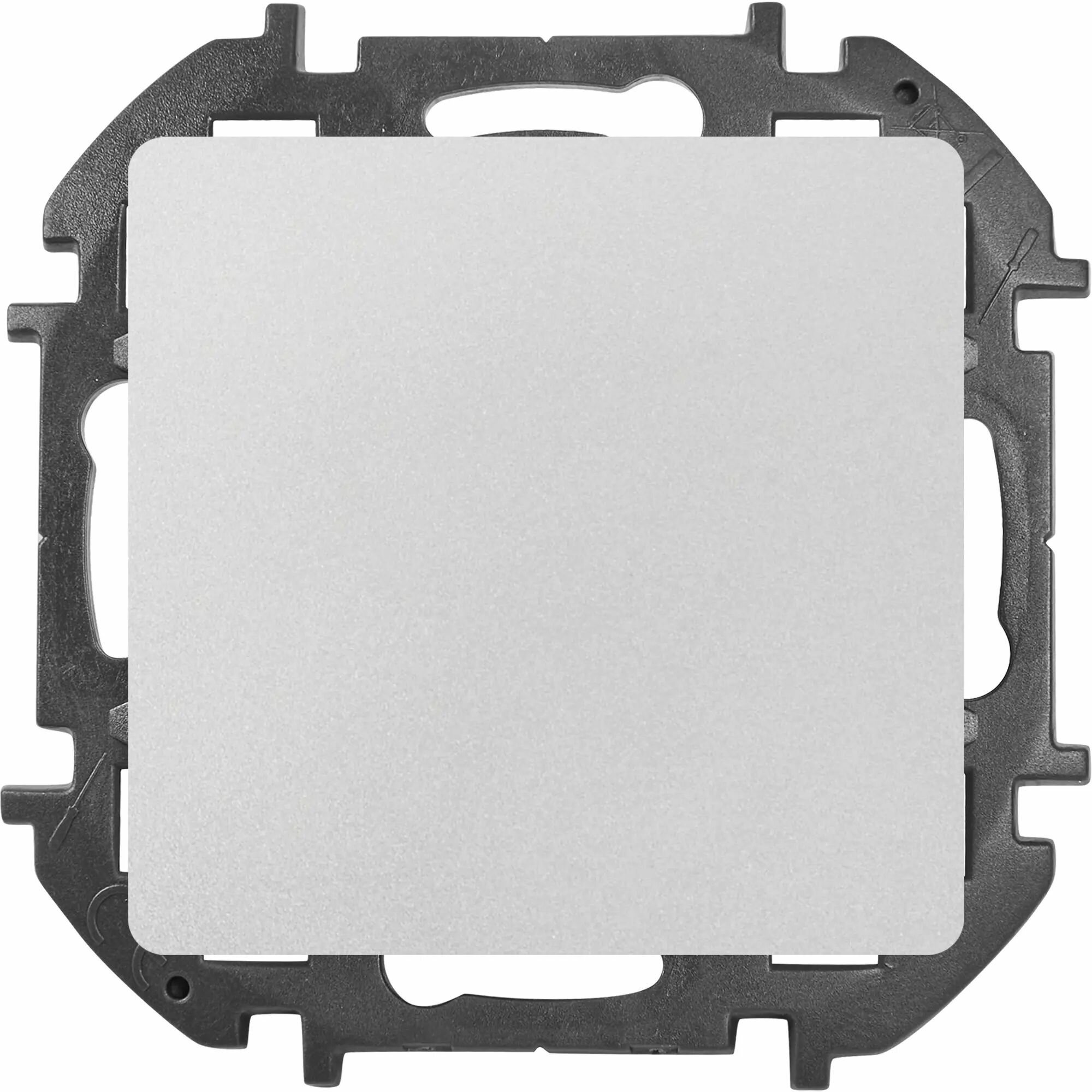 фото Переключатель встраиваемый Lexman Lilian 1 клавиша цвет алюминий