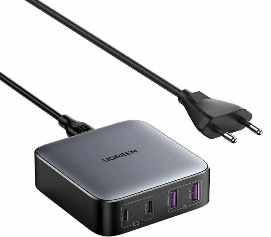 Сетевое зарядное устройство Nexode Ugreen, 2 USB A + 2 USB C, 65Вт, GaN (90747)