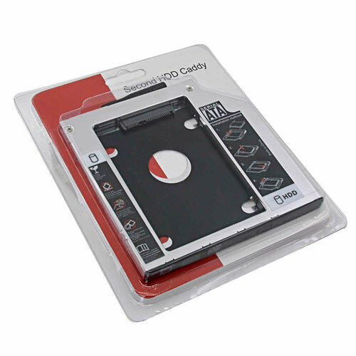 переходник dvd to hdd ssd optibay 12 7 mm адаптер для жёсткого диска оптибей корпус для жесткого диска вместо dvd привода Переходник DVD to HDD(SSD) / Optibay 12.7 mm / Адаптер для жёсткого диска / Оптибей / HDD(SSD) caddy / Корпус для жесткого диска вместо dvd привода