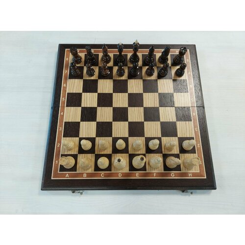 Шахматы деревянные Рыцарские венге большие