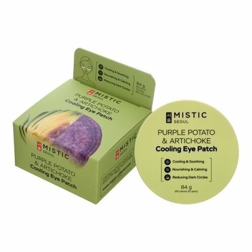 MISTIC PURPLE POTATO & ARTICHOKE COOLING EYE PATCH Охлаждающие патчи с экcтрактами артишока и фиолетового батата 84г (60шт/30пар)