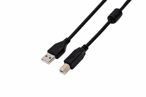 Filum Кабель USB 2.0 Pro 1.8 м ферритовое кольцо черный разъемы: USB A male-USB B male пакет. (FL-CPro-U2-AM-BM-F1-1.8M) (894162)