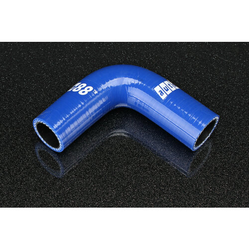 Патрубок силиконовый 22 мм, 90 градусов, синий ASHU03-90-22 - AUTOBAHN88