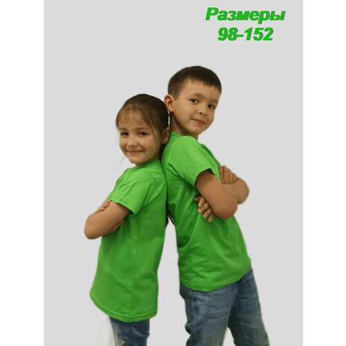 Футболка Камелия, размер 122,128-64, зеленый