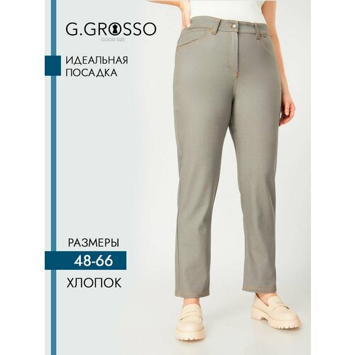 фото Брюки gala grosso, размер 48/50, серый