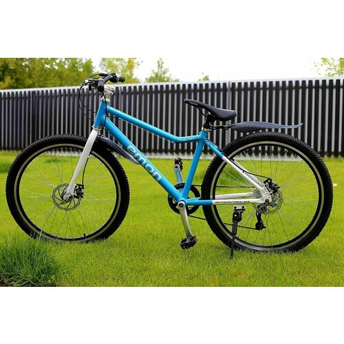 Велосипед Richiesto 24 ТТ071, алюминиевый, 7 скоростей, для активного отдыха, голубой