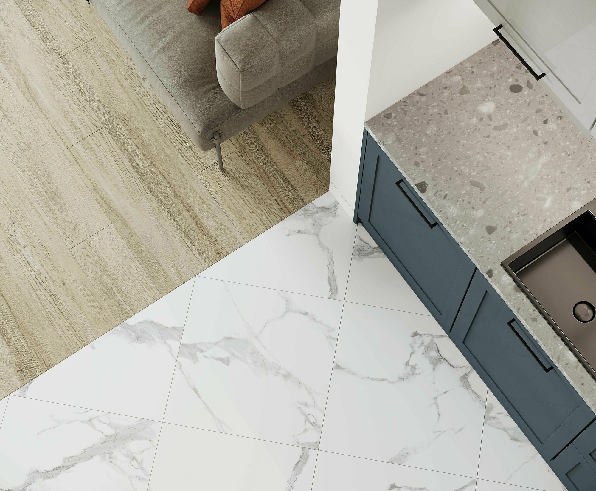 фото Плитка из керамогранита Laparet Satuario Crown сатинированный 120х60 см 1.44 м²