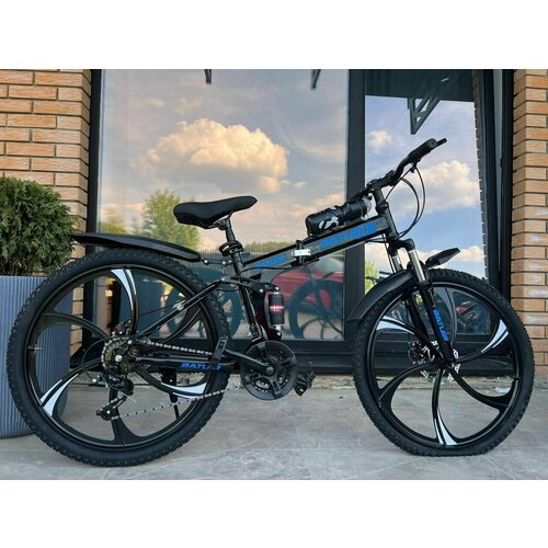 Велосипед складной Двухподвесной Batler 26 Рама 19 Горный Взрослый Подростковый Спортивный Для активного отдыха чёрный 2170000₽