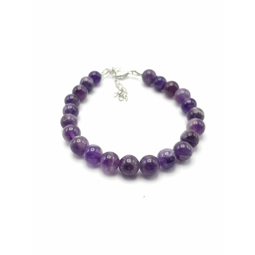 фото Браслет, аметист, размер 23 см, фиолетовый hrustalek