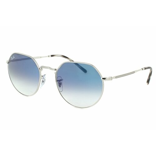 солнцезащитные очки ray ban ray ban rb 3565 002 48 rb 3565 002 48 черный серый Солнцезащитные очки Ray-Ban, серебряный, голубой