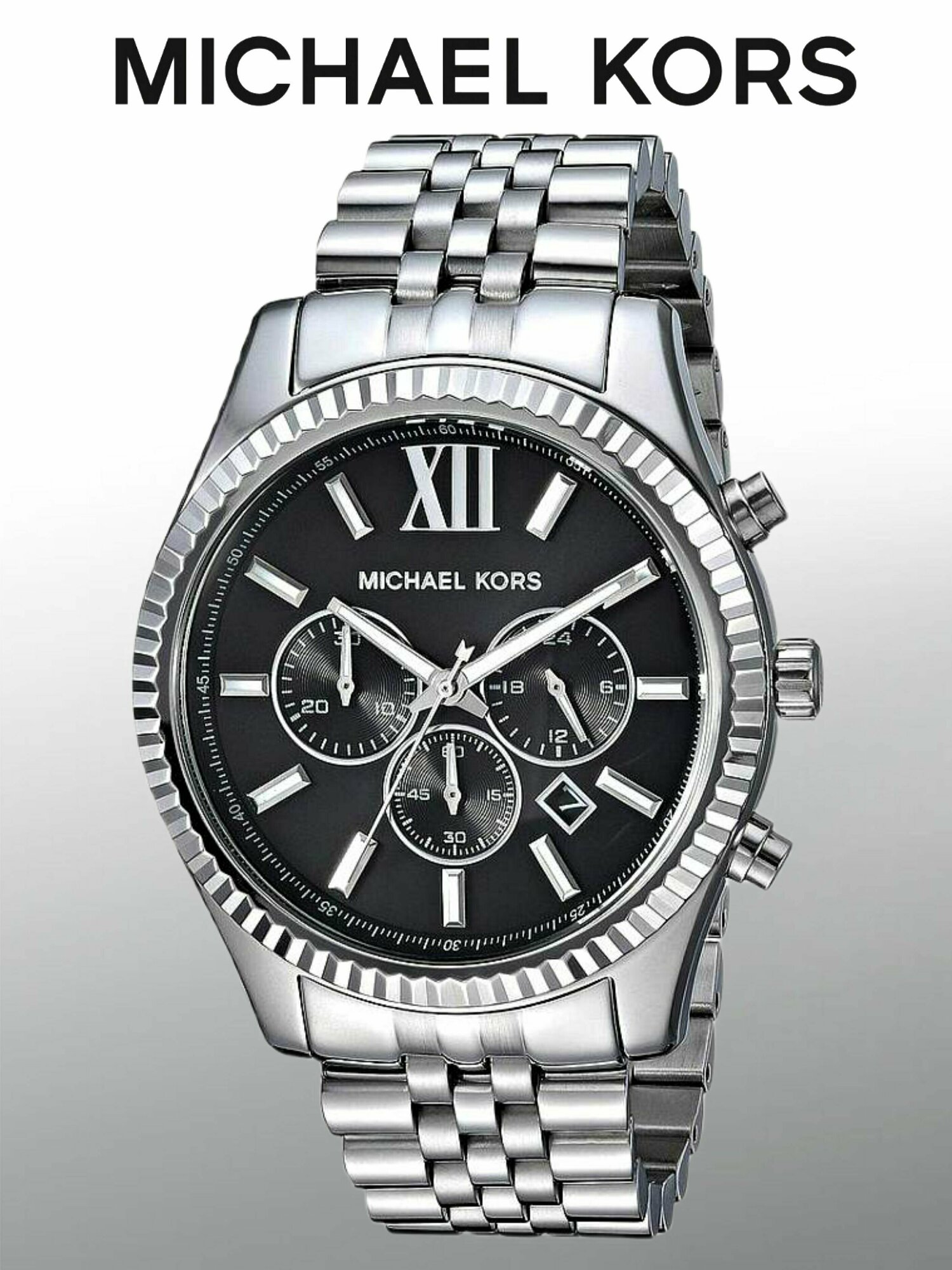Наручные часы MICHAEL KORS Lexington M8602K, серебряный