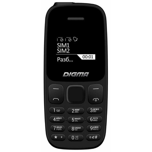 Телефон DIGMA LINX A106 Черный 1560₽