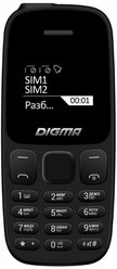 Мобильный телефон Digma Linx A106 32Mb черный 2Sim 1.44" 68x98