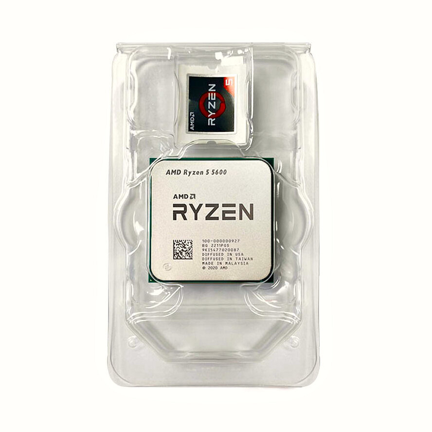Процессор AMD Ryzen 5 5600 (AM4, 6/12 до 4.4 ГГц, DDR4 до 3200 МГц) OEM