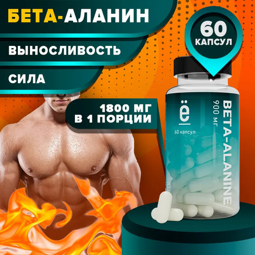 vplab vplab аминокислота beta alanine Аминокислота Ё|батон BETA-ALANINE 900 мг, 60 шт.