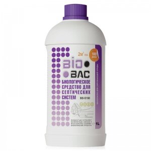 BioBac Биологическое средство для септических систем BB-S 180, 1 л/, 1 кг, 1 шт., 1 уп. БИОБАК - фото №17