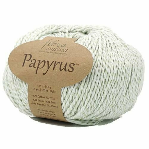 Пряжа Fibra Natura Papyrus цвет 229-17 Бледная мята/ 6 шт 50гр 120м 78% хлопок 22% шелк / Фибра Натура Папирус